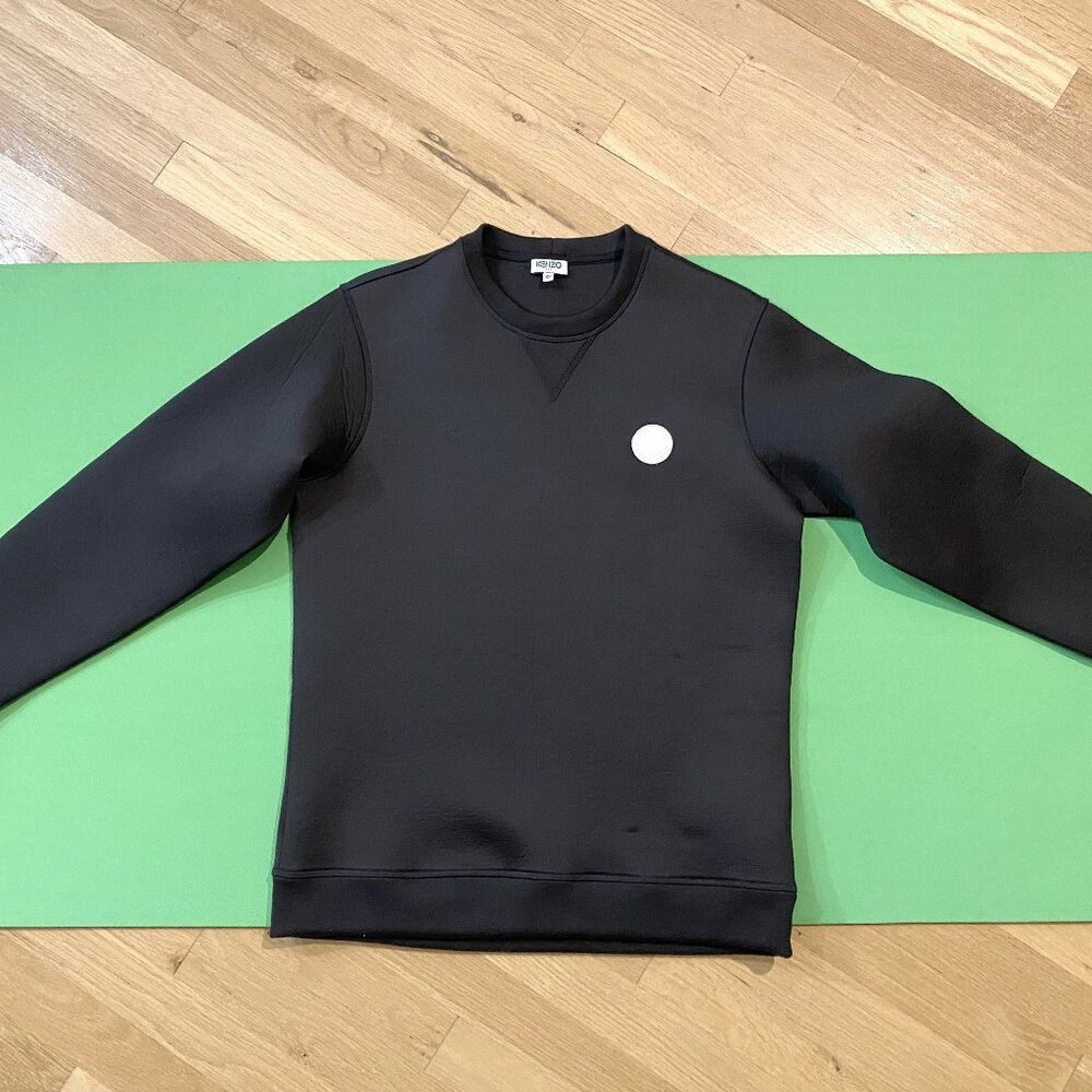 Kenzo Neoprene Oversized Logo Patch Sweatshirt XS
